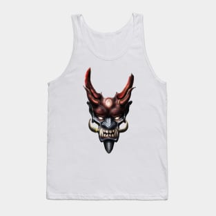 Samurai demon mask v1 Tank Top